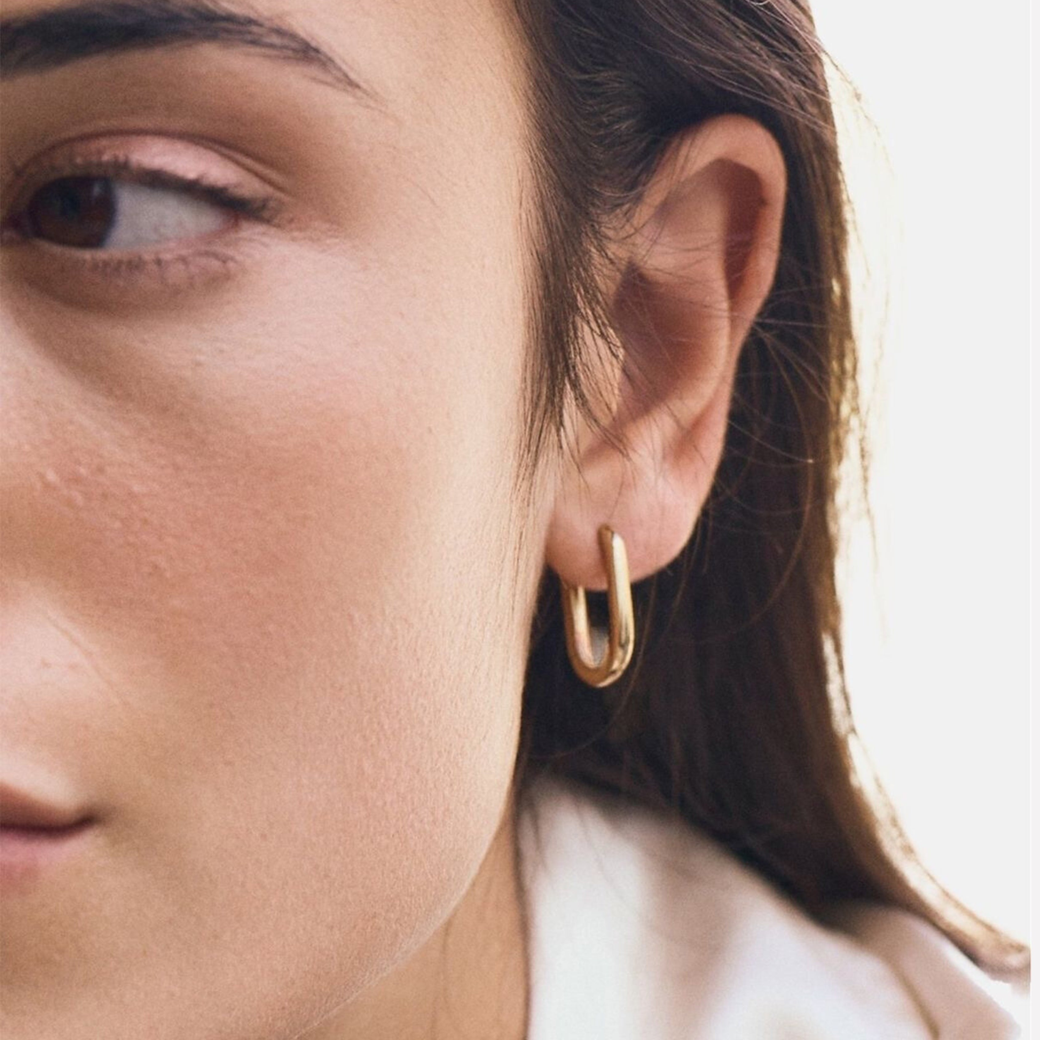 Boucles D'oreilles Créoles Carrées