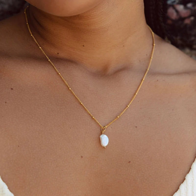 Collier Tour de cou à Perle "Ilha"