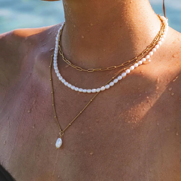Collier Tour de cou à Perle "Ilha"